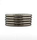 Jonc Budista Mantra Silver Antique