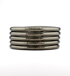 Jonc Budista Mantra Silver Antique