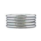 Jonc Budista Mantra Silver