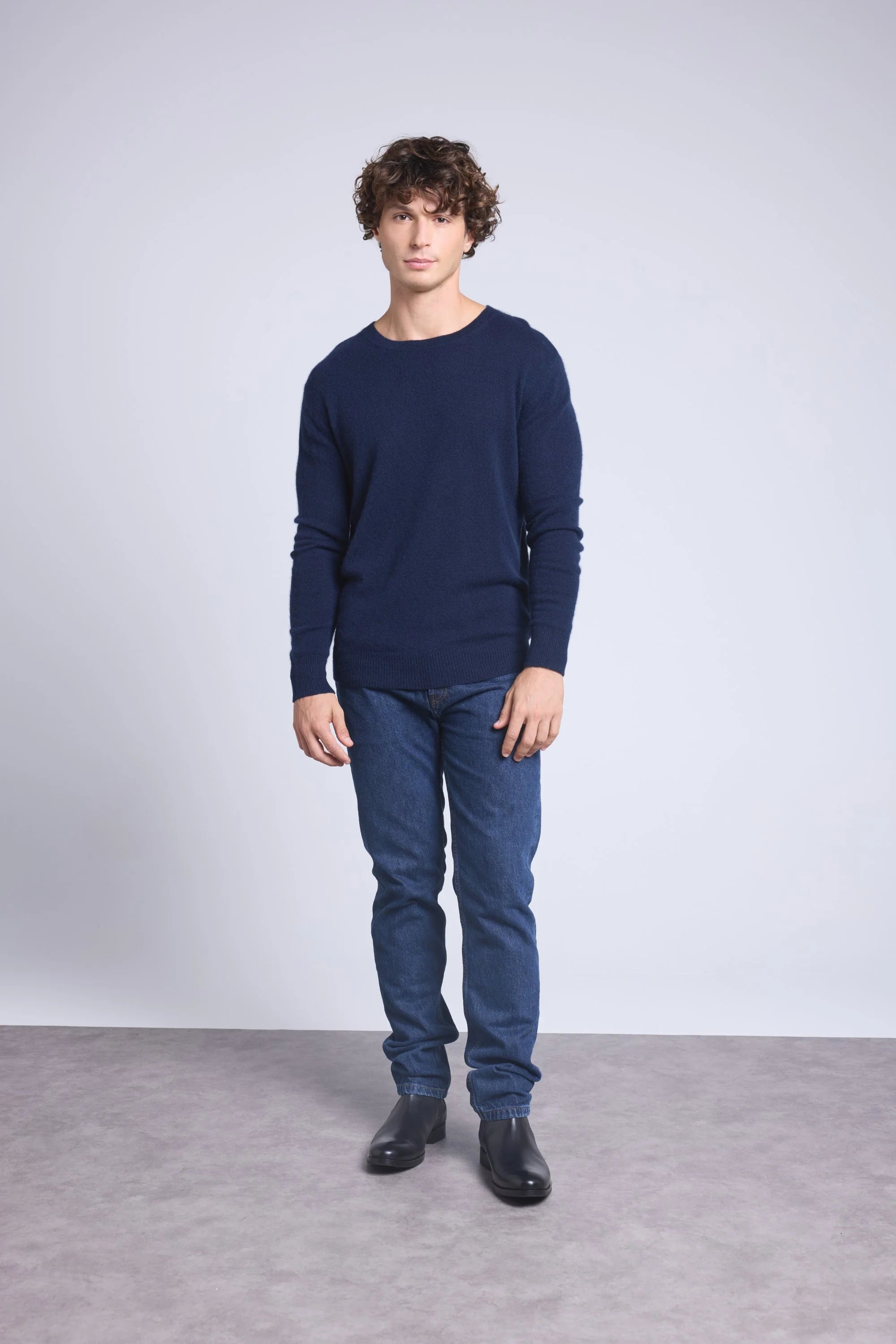 Jersey de cuello redondo Josh - Azul marino - Hombre