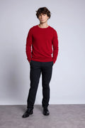 Jersey Cuello Redondo Josh - Rojo Burdeos - Hombre