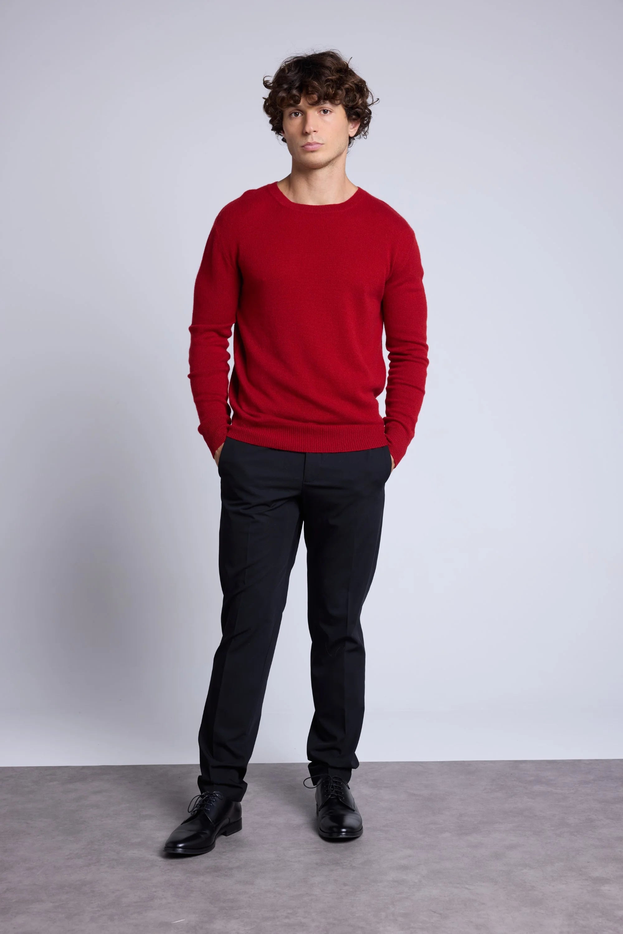 Jersey Cuello Redondo Josh - Rojo Burdeos - Hombre
