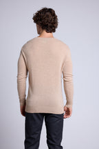 Pull Col Rond Josh - Beige Creme - Homme