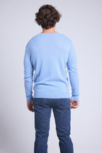 Jersey de cuello redondo Josh - Azul cielo - Hombre