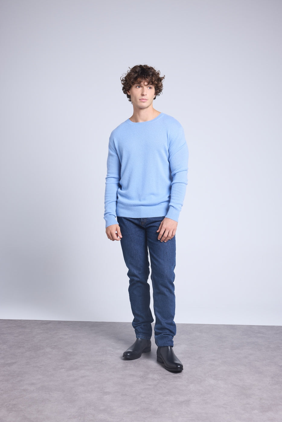 Jersey de cuello redondo Josh - Azul cielo - Hombre
