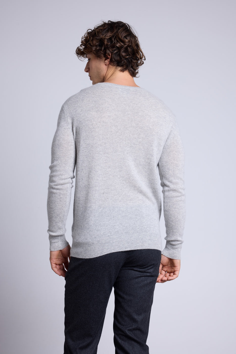 Jersey de cuello redondo Josh - Gris claro - Hombre