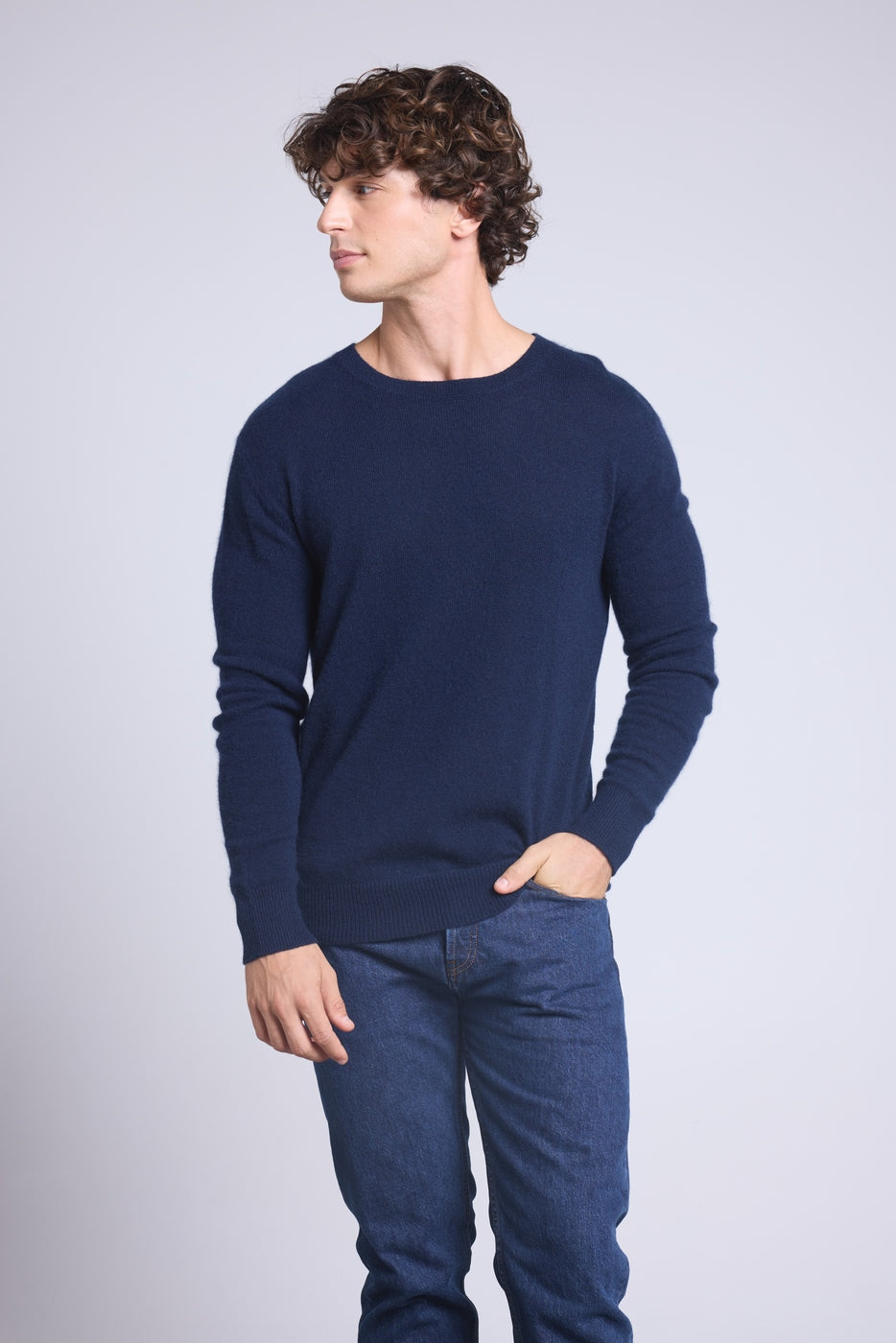 Jersey de cuello redondo Josh - Azul marino - Hombre