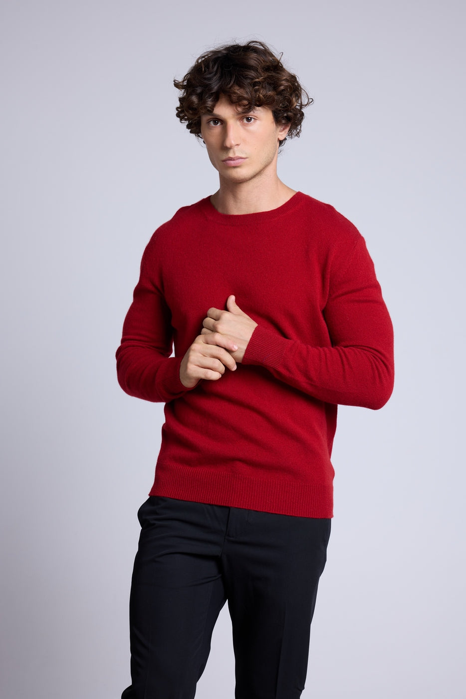 Jersey Cuello Redondo Josh - Rojo Burdeos - Hombre