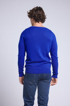 Josh Crew Neck Jumper - Royal Blue - Men