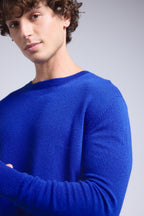 Josh Crew Neck Jumper - Royal Blue - Men