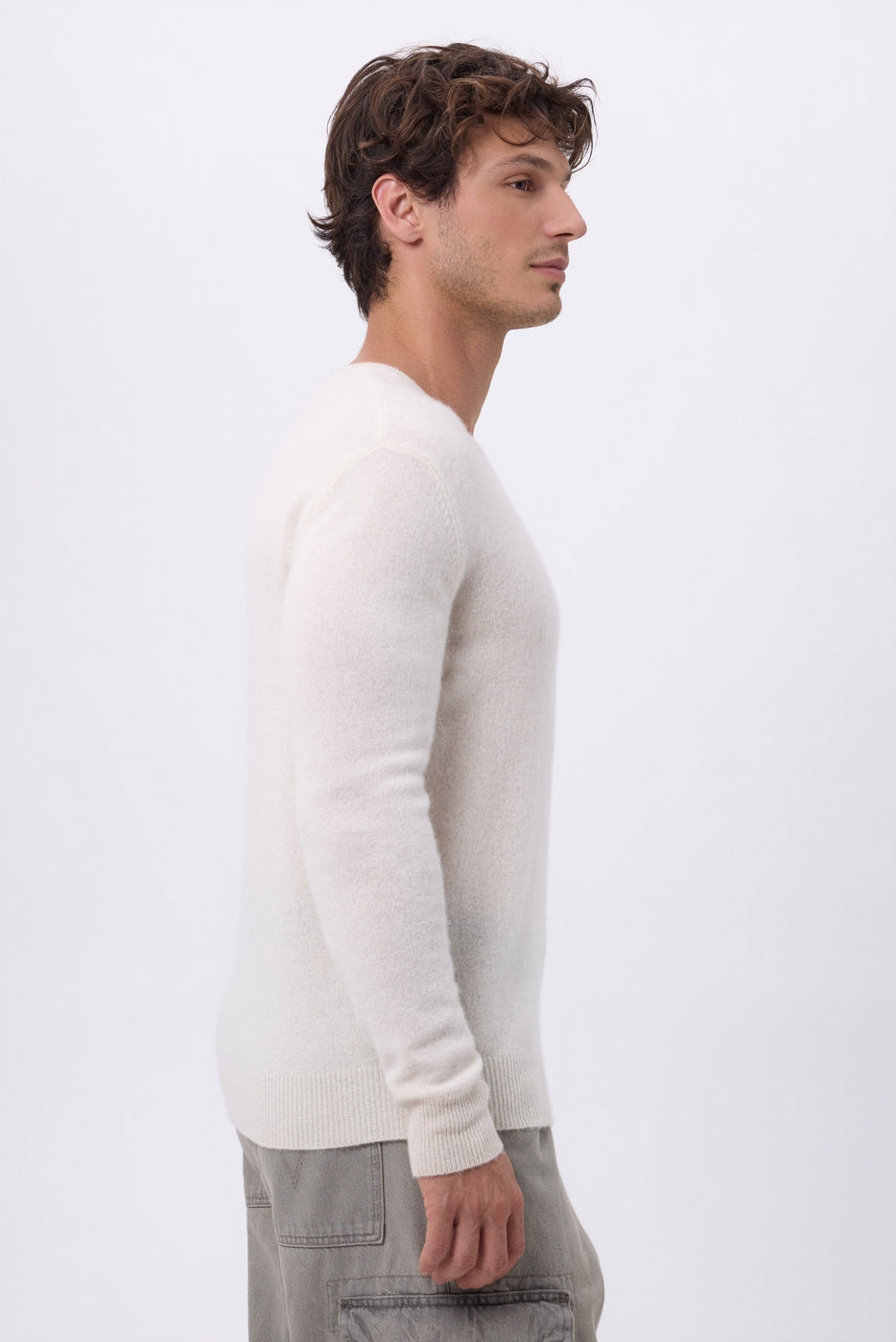 Col Rond Josh - Blanc - Homme