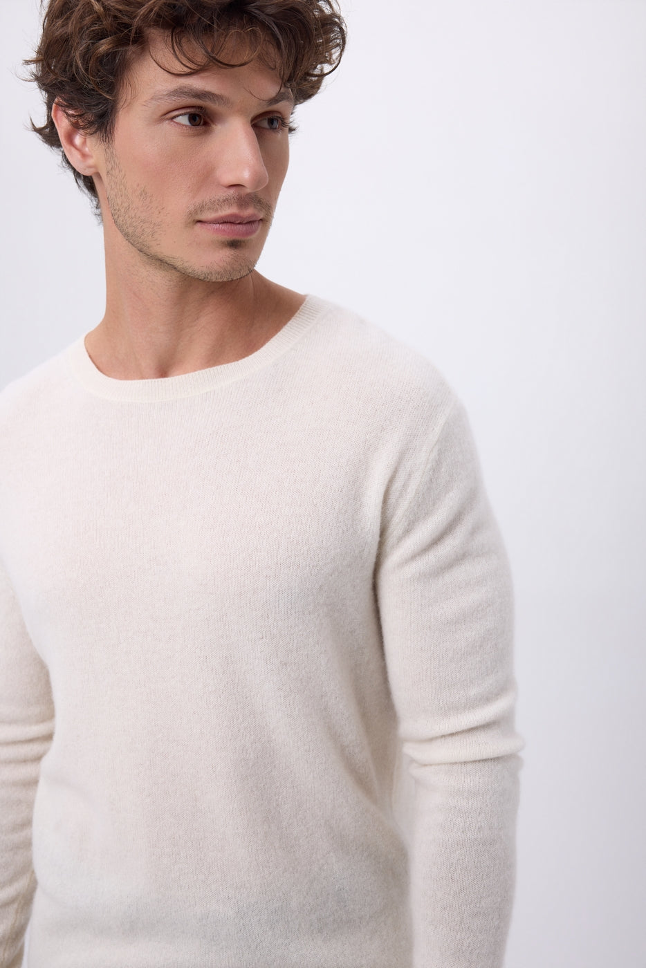 Col Rond Josh - Blanc - Homme