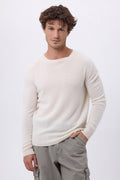 Col Rond Josh - Blanc - Homme