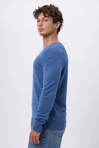 Cuello redondo Josh - Azul vaquero - Hombre