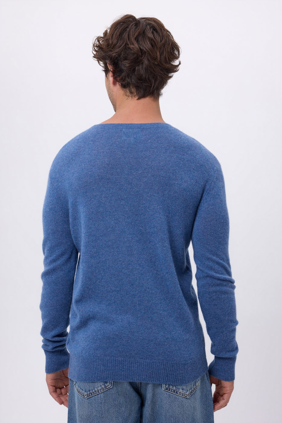 Cuello redondo Josh - Azul vaquero - Hombre