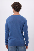 Cuello redondo Josh - Azul vaquero - Hombre