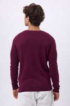 Col Rond Josh - Lie-De-Vin - Homme