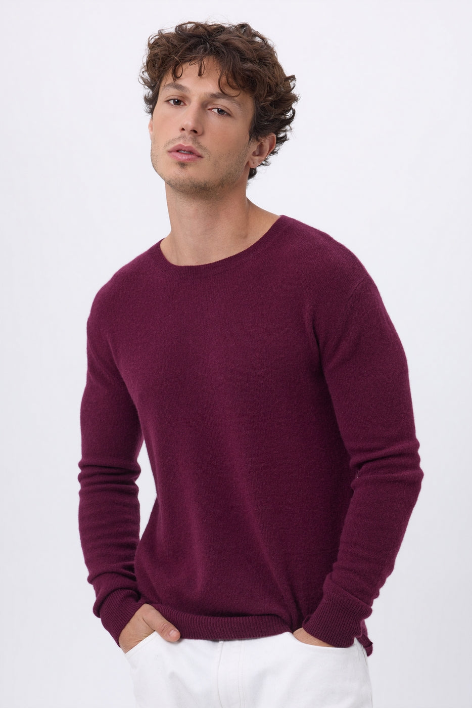 Col Rond Josh - Lie-De-Vin - Homme
