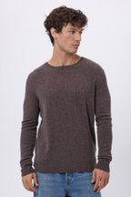 Cuello redondo Josh - Marrón jaspeado - Hombre