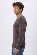 Cuello redondo Josh - Marrón jaspeado - Hombre