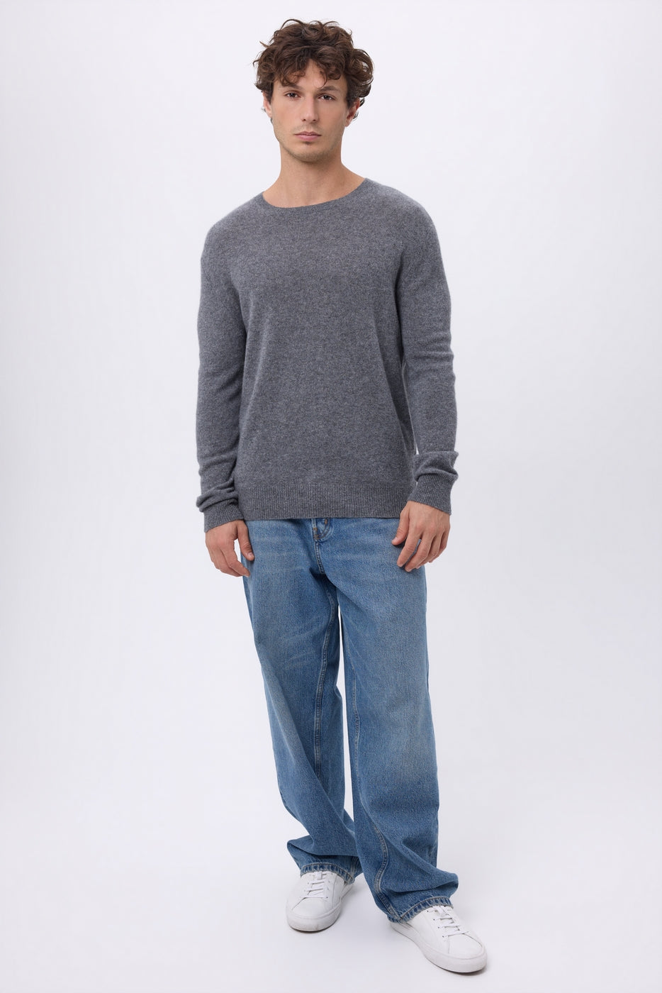 Col Rond Josh - Gris Fonce - Homme