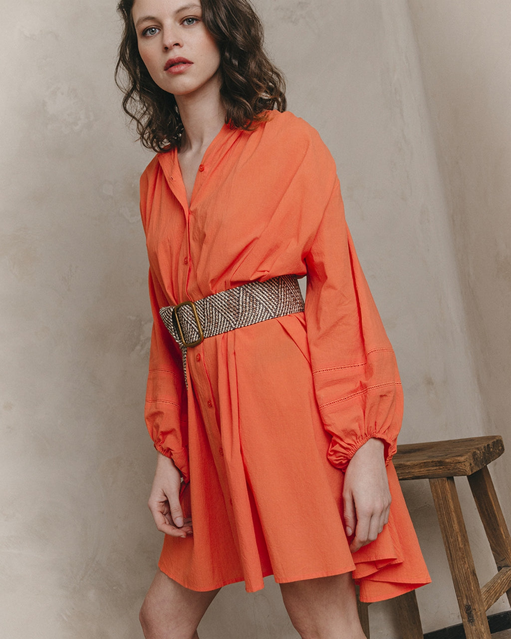Vestido Corto Jouvence - Naranja
