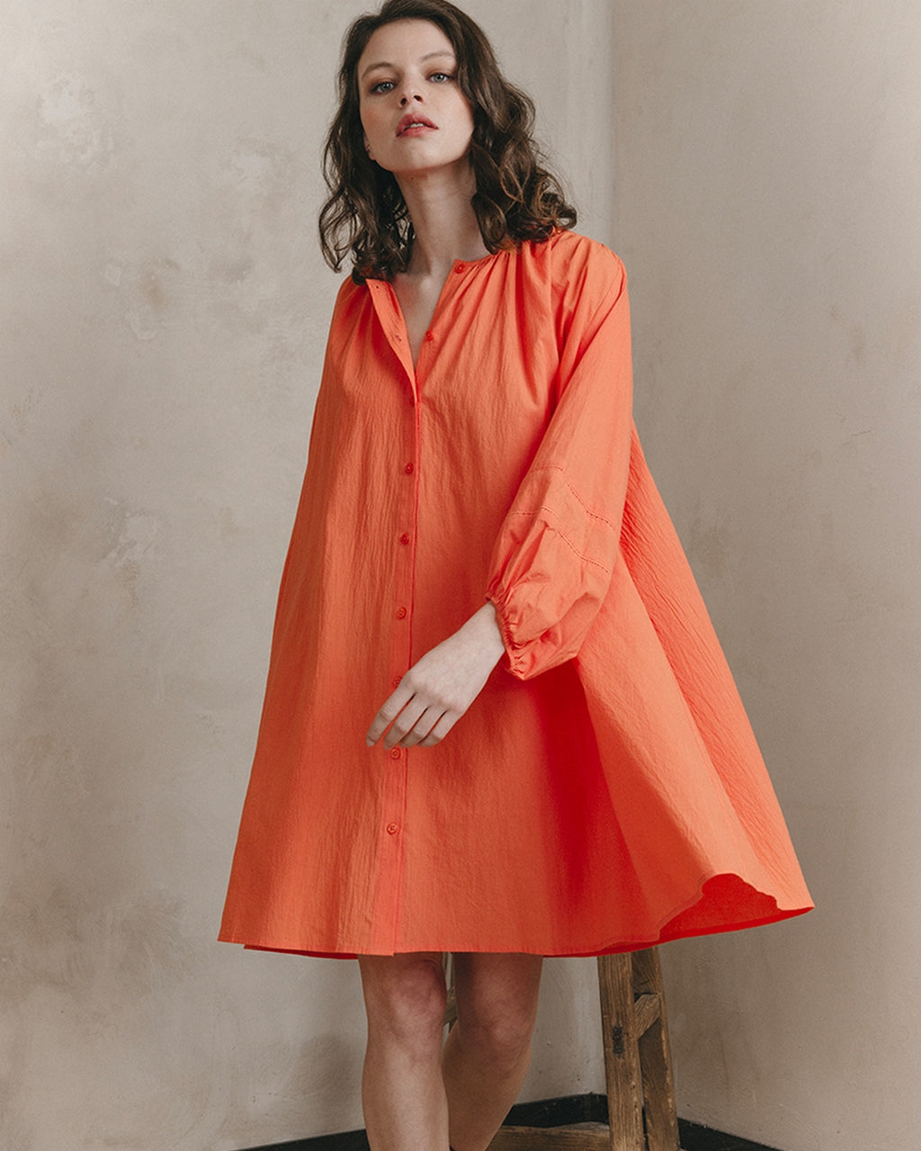 Vestido Corto Jouvence - Naranja