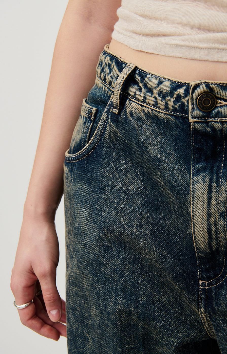 5-Pocket Boyfriend Low-Rise Trousers - Dirty Vintage - Women