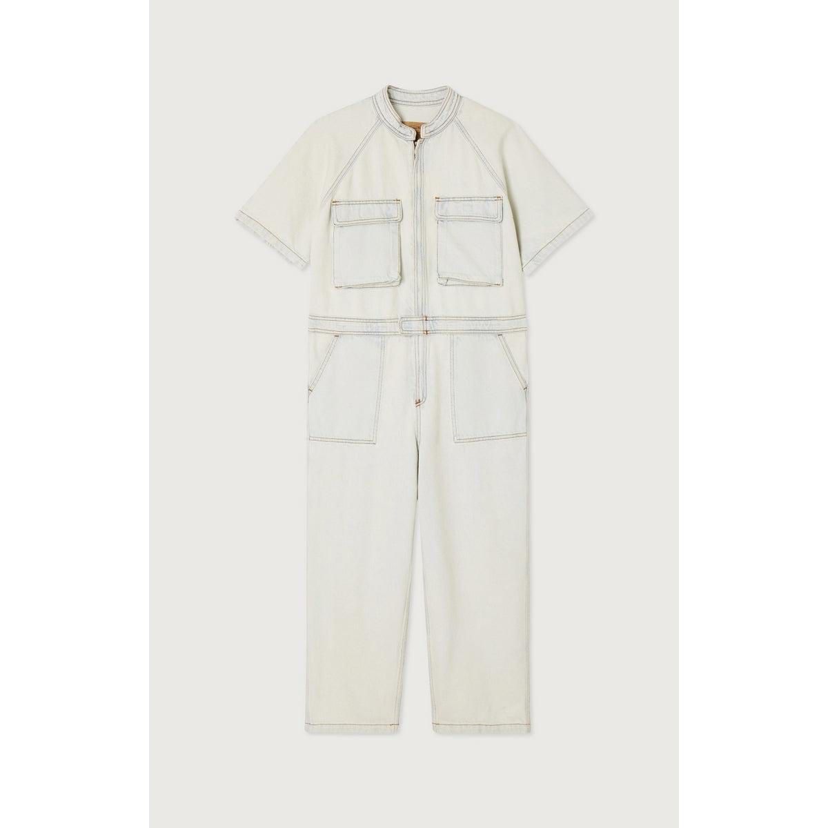 Mono Pantalón Cuello Mao - Super Bleached - Mujer