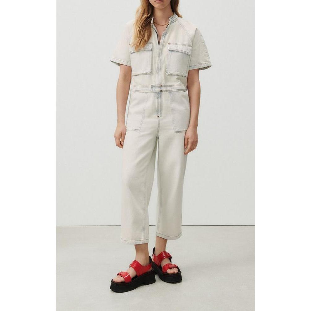 Mono Pantalón Cuello Mao - Super Bleached - Mujer
