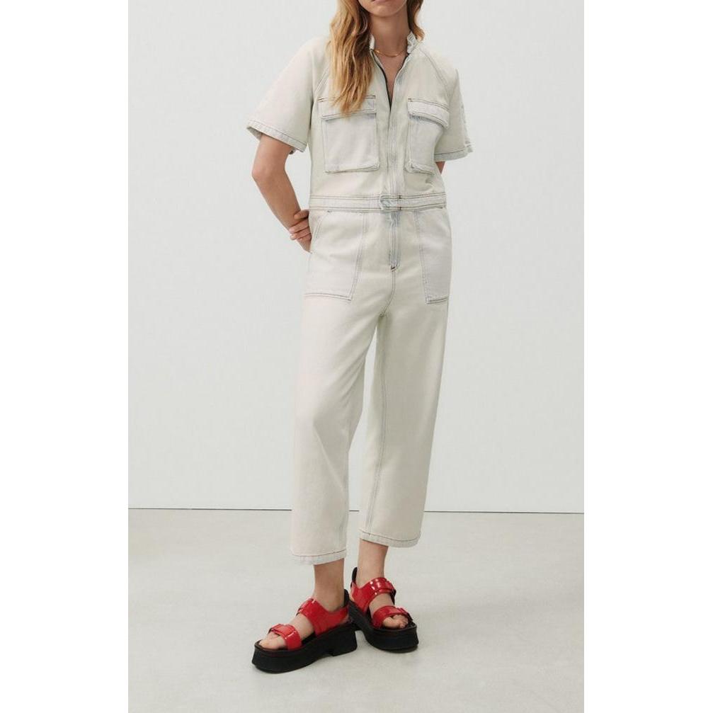 Mono Pantalón Cuello Mao - Super Bleached - Mujer