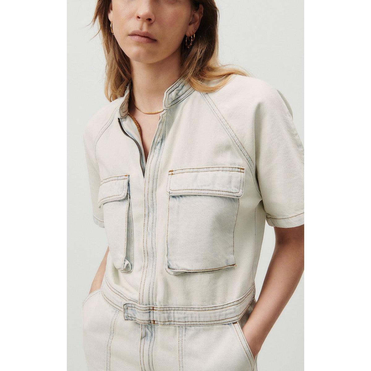 Mono Pantalón Cuello Mao - Super Bleached - Mujer