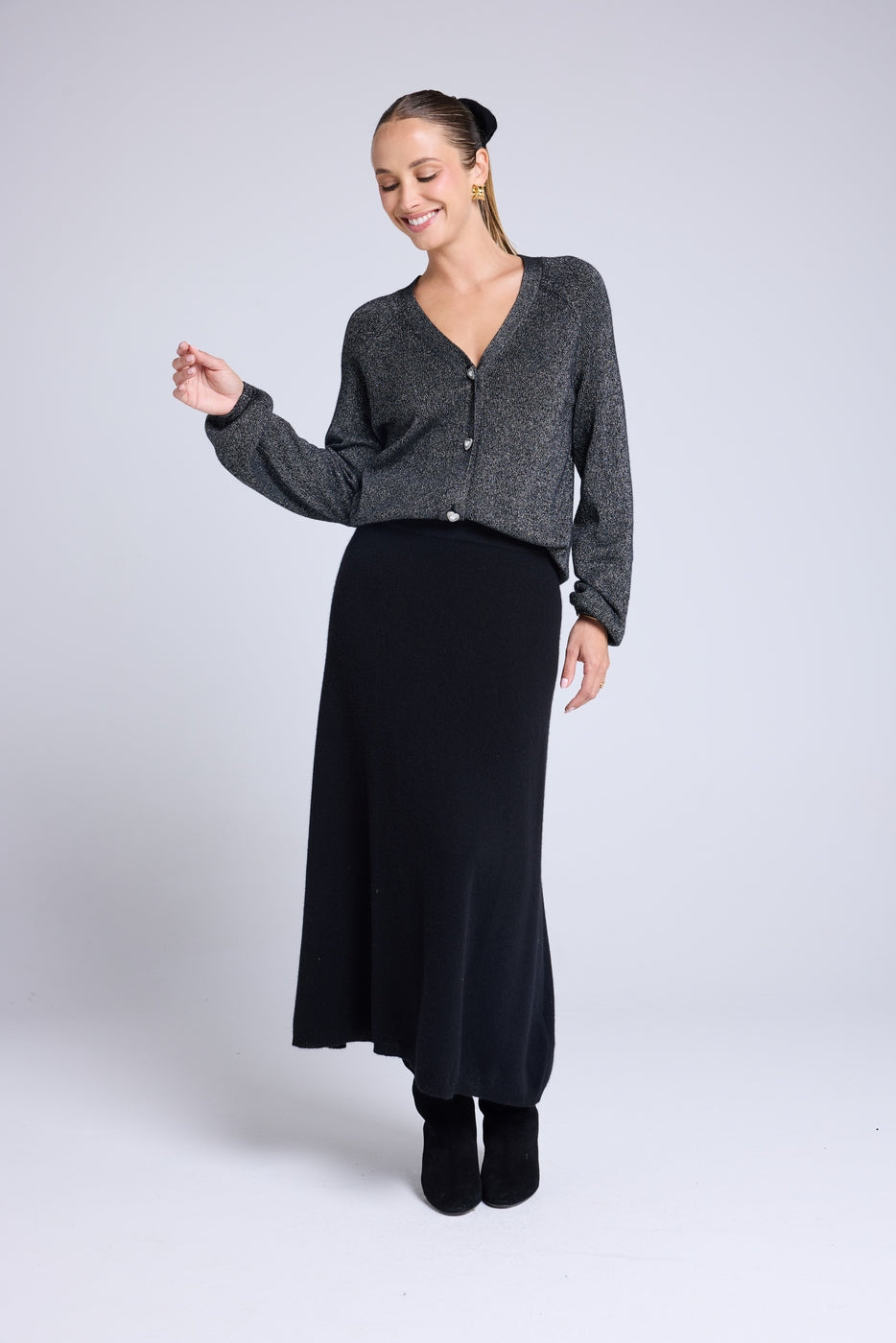 Long Joyce Skirt - Black