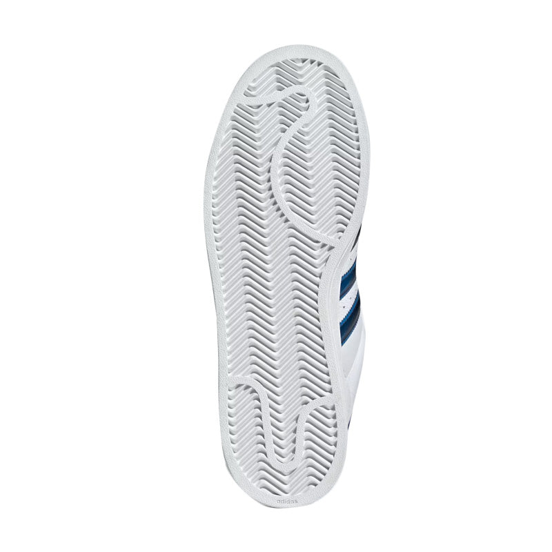 Baskets Adidas Originals Superstar 2 - Blanc, Bleu Roi