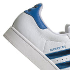 Baskets Adidas Originals Superstar 2 - Blanc, Bleu Roi