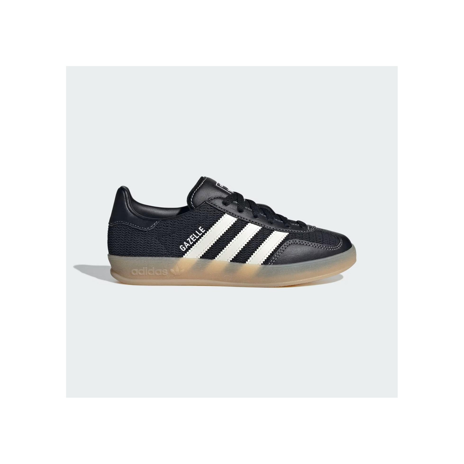 Adidas Gazelle Indoor Core Negro Magic Beige (Gs) - Negro