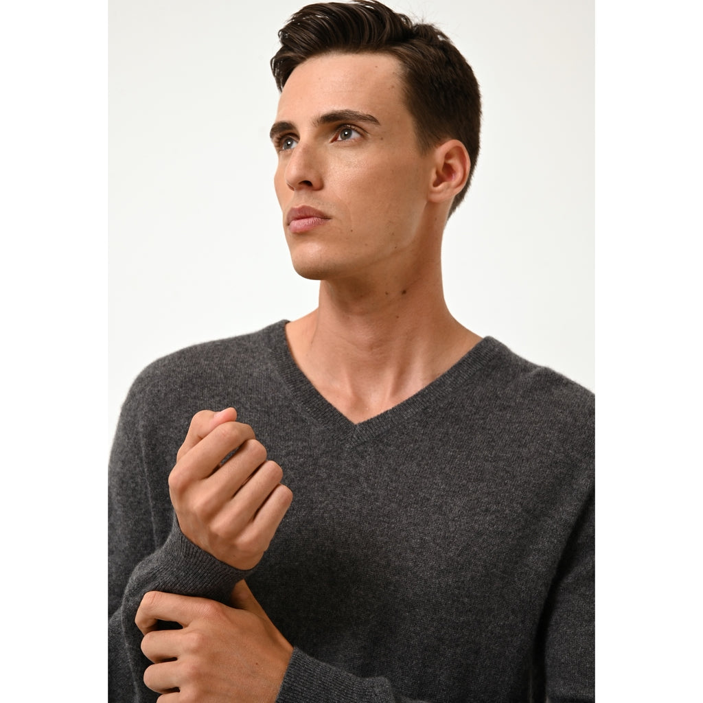 Jersey Cuello de Pico - Walt - Antracita Jaspeado
