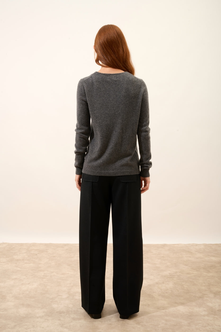 Cardigan Col Rond - Katharine - Anthracite Chiné