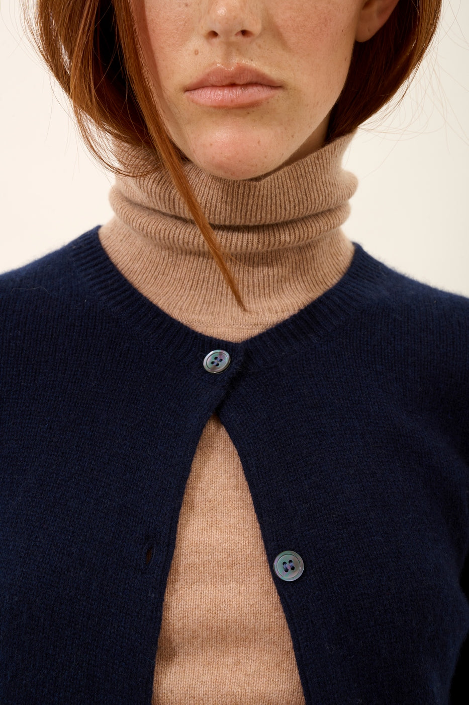 Cárdigan de Cuello Redondo - Katharine - Navy