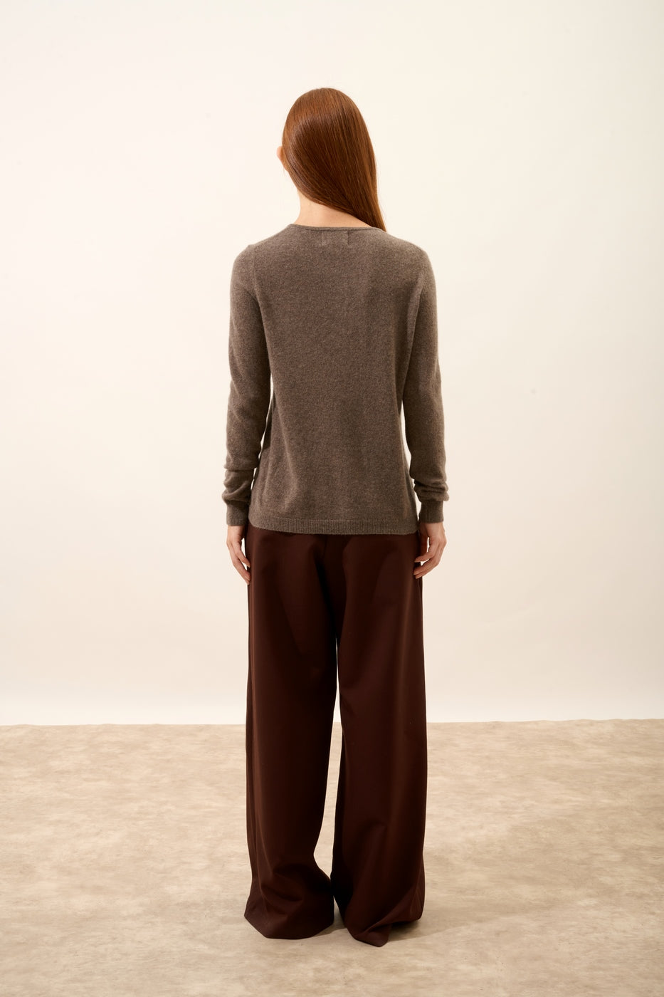 Cardigan Col Rond - Katharine - Taupe Chiné