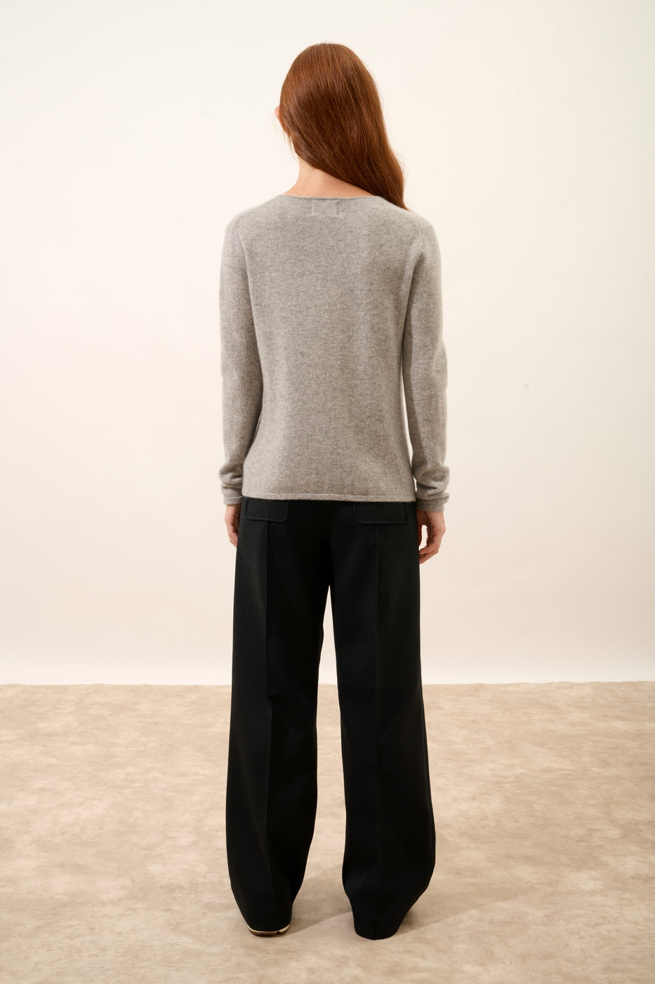 V-Neck Cardigan - Norma - Mottled Cloud