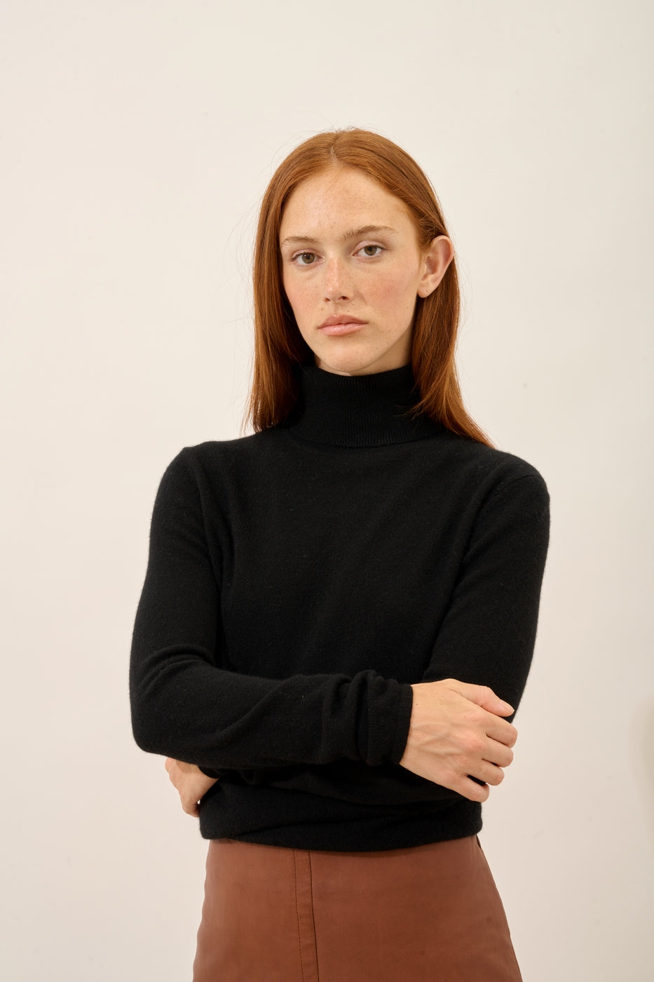 Jersey Cuello Vuelto - Ava - Negro
