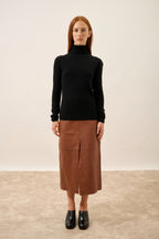 Jersey Cuello Vuelto - Ava - Negro