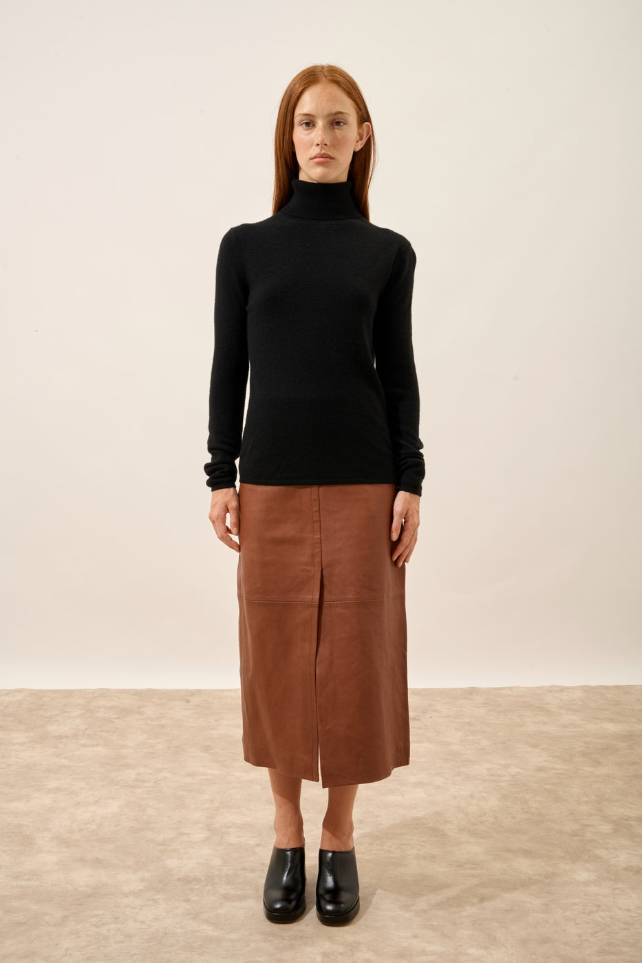 Jersey Cuello Vuelto - Ava - Negro