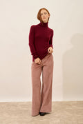 Roll-Neck Jumper - Ava - Bordeaux