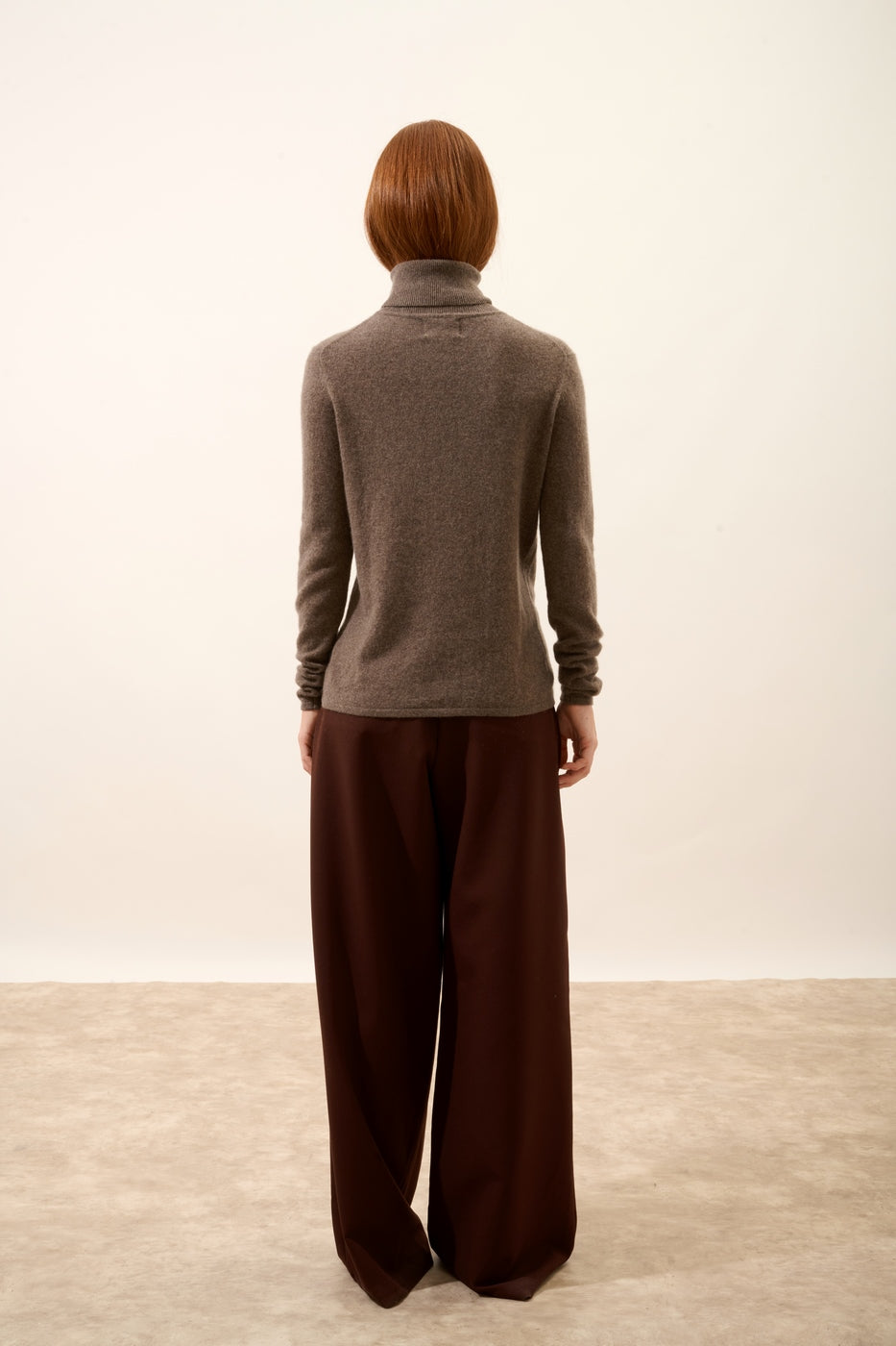 Jersey Cuello Vuelto - Ava - Taupe Jaspeado