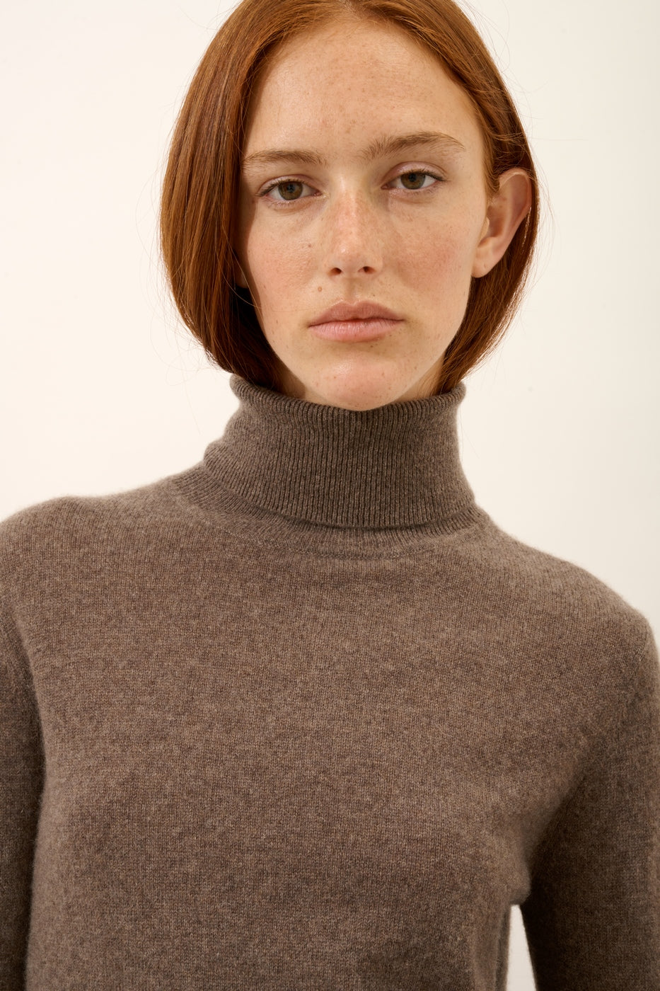 Jersey Cuello Vuelto - Ava - Taupe Jaspeado