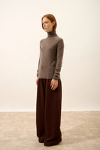 Jersey Cuello Vuelto - Ava - Taupe Jaspeado