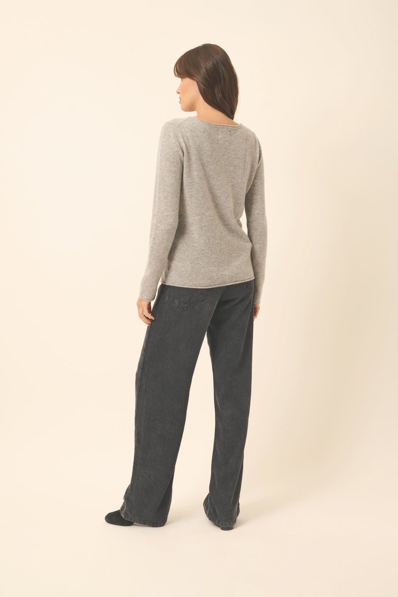 Pull Col Bateau - Grace - Nuage Chiné