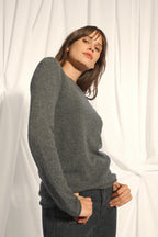 Pull Col Bateau - Grace - Anthracite Chiné